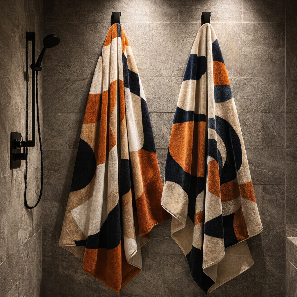 Serviettes de bain design