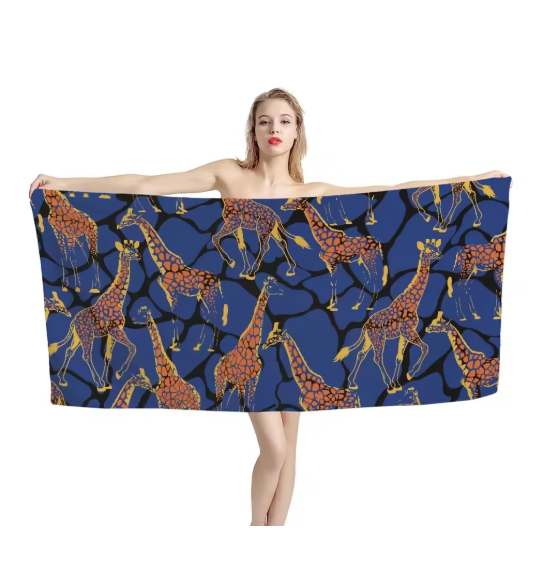 Serviette De Bain Girafe