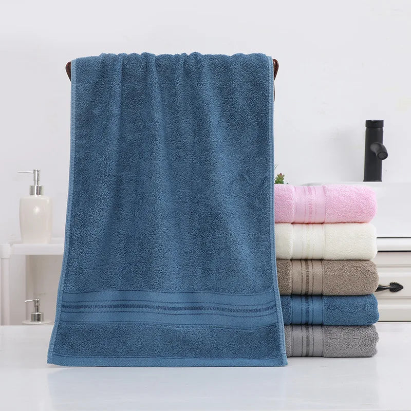 Serviette De Bain Coton Bleu