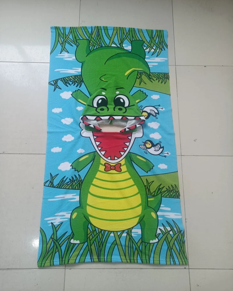 Serviette De Bain Bébé Dinosaure
