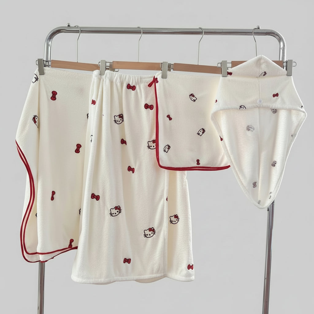 Serviette de bain hello kitty pas cher