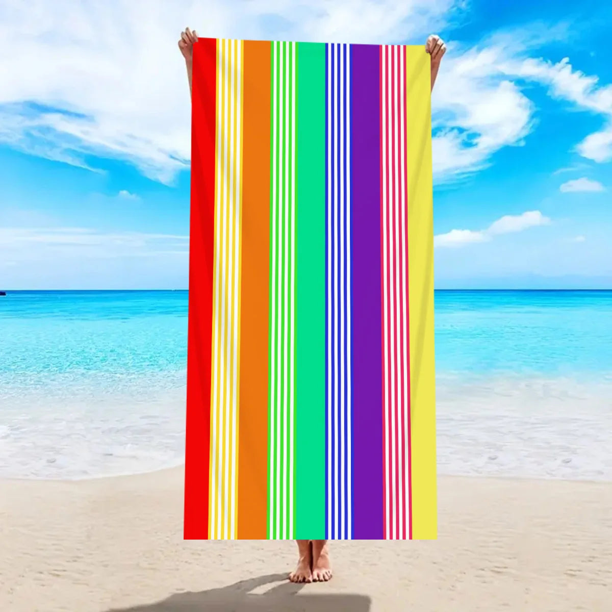 Serviette De Bain Arc En Ciel