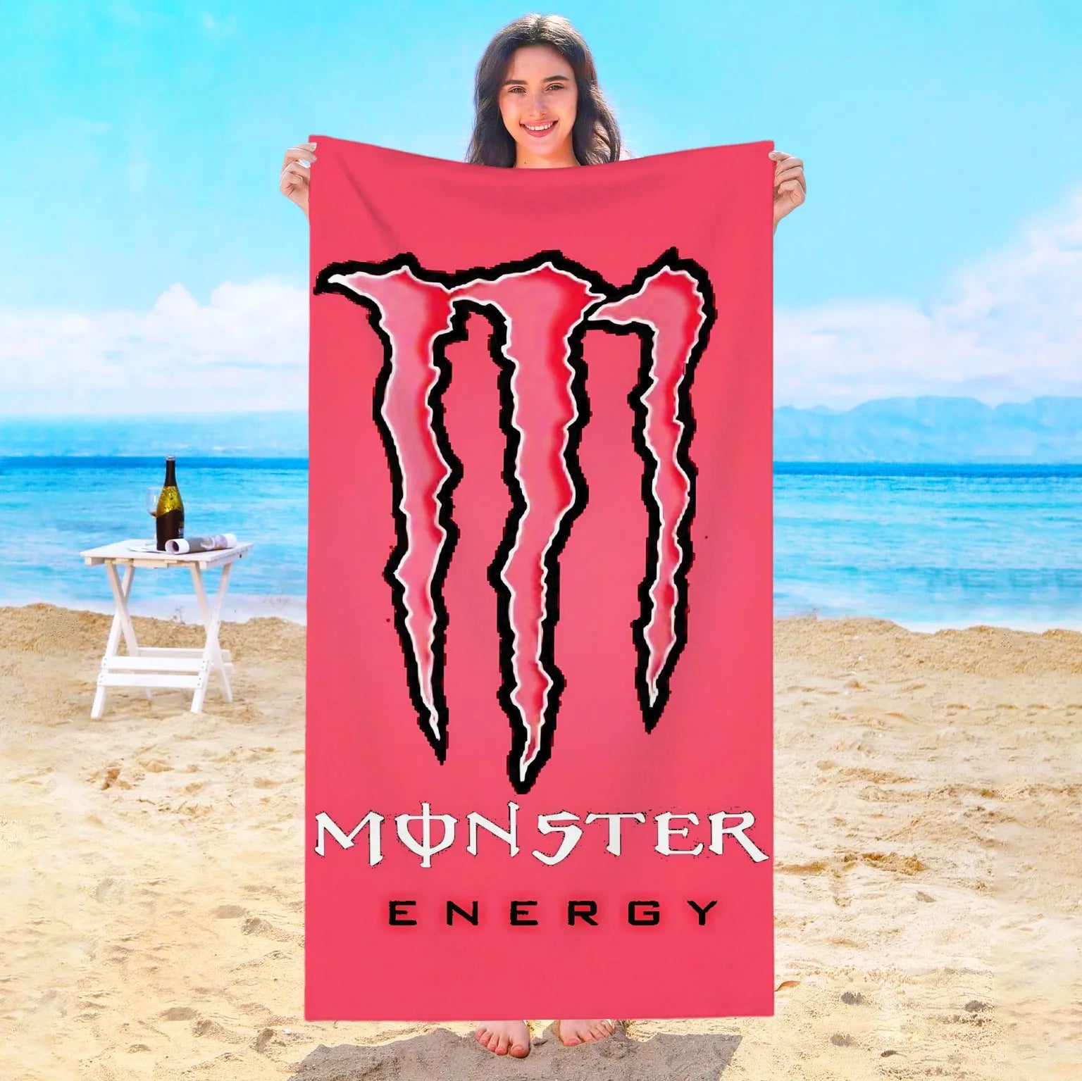 Serviette De Bain Monstre Énergie