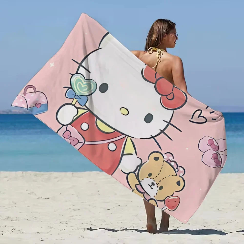 Serviette De Bain Hello Kitty