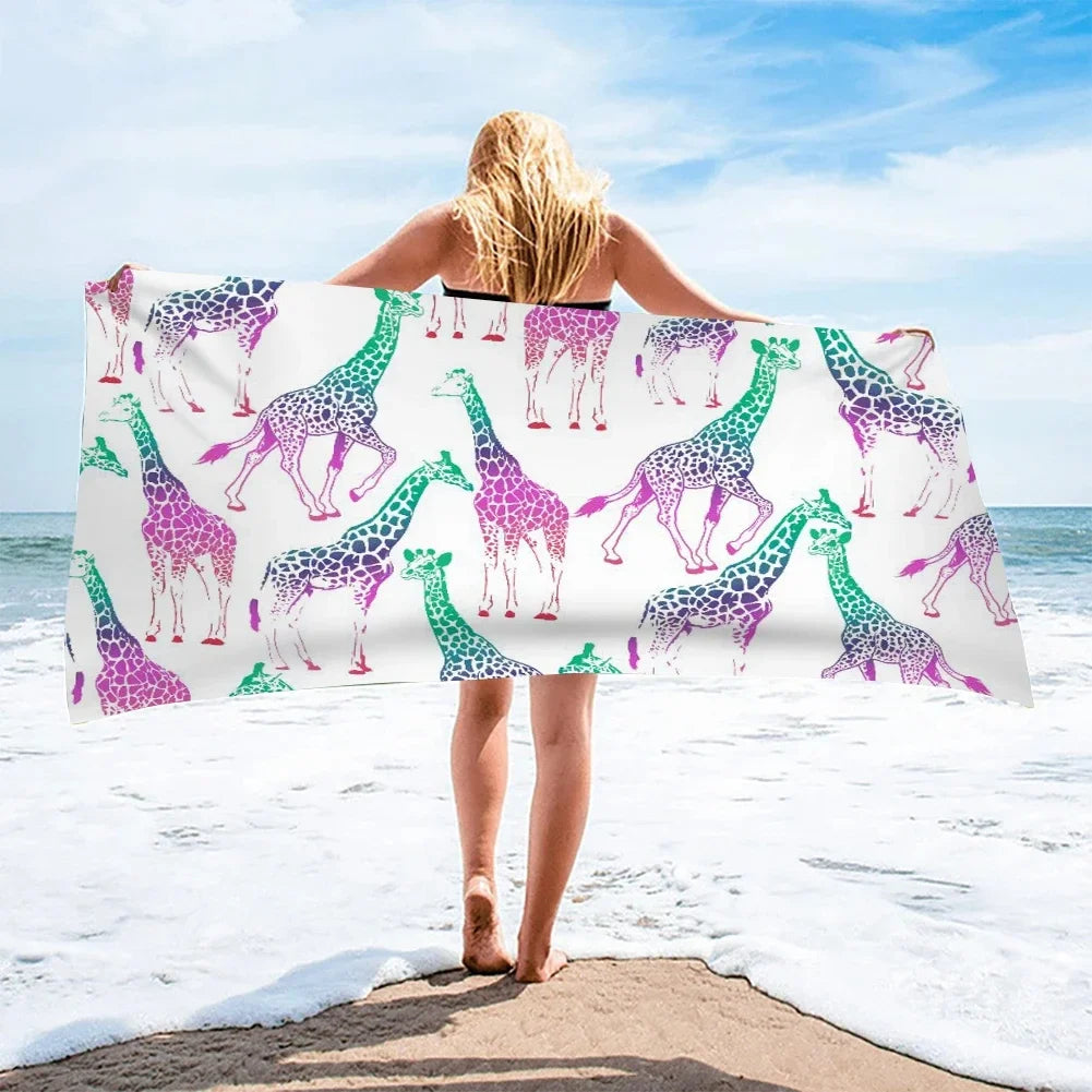 Serviette De Bain Girafe