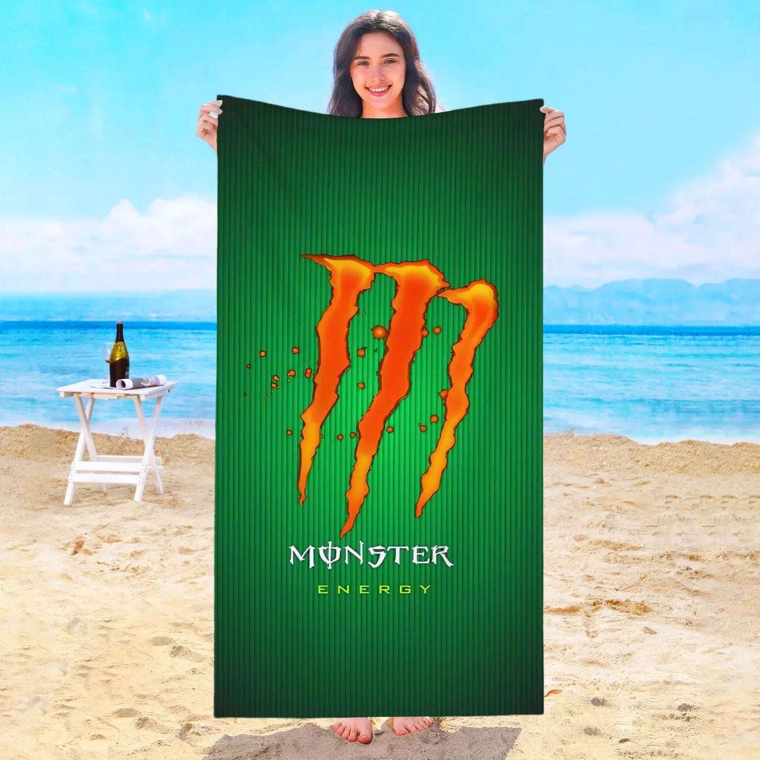 Serviette De Bain Monstre Énergie