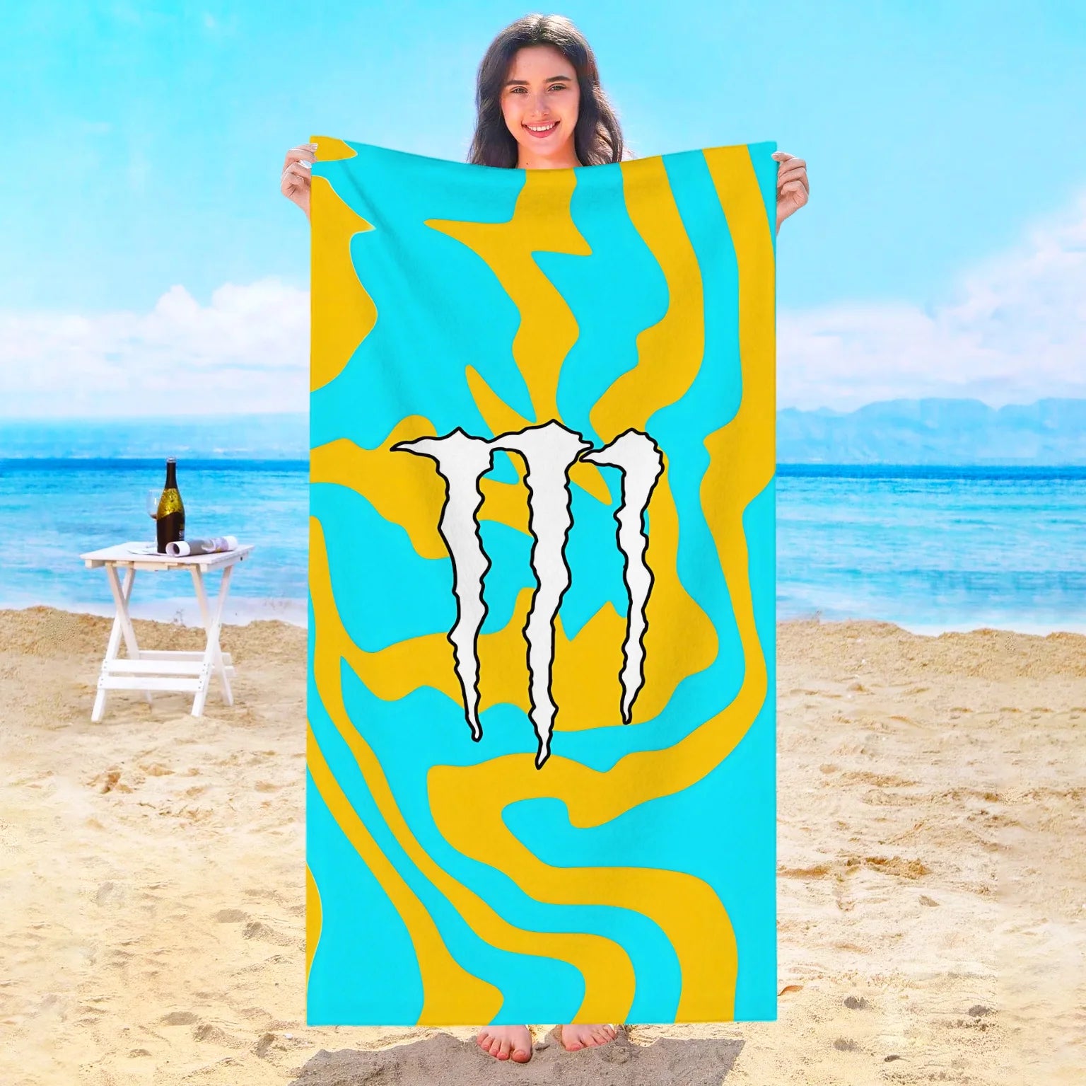 Serviette De Bain Monstre Énergie