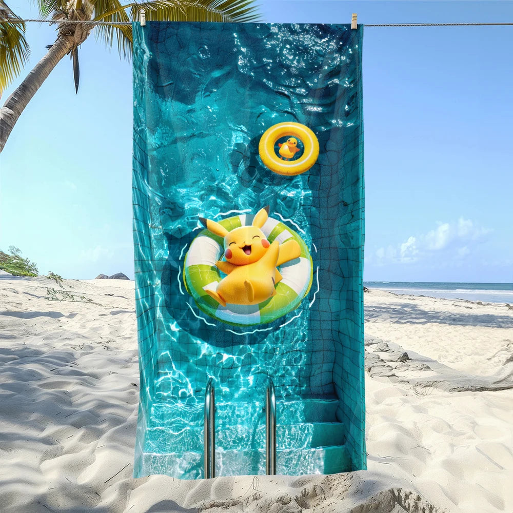Serviette De Bain Adulte Pikachu