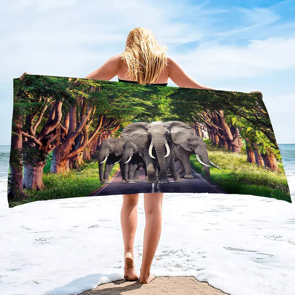 Serviette De Bain Éléphant
