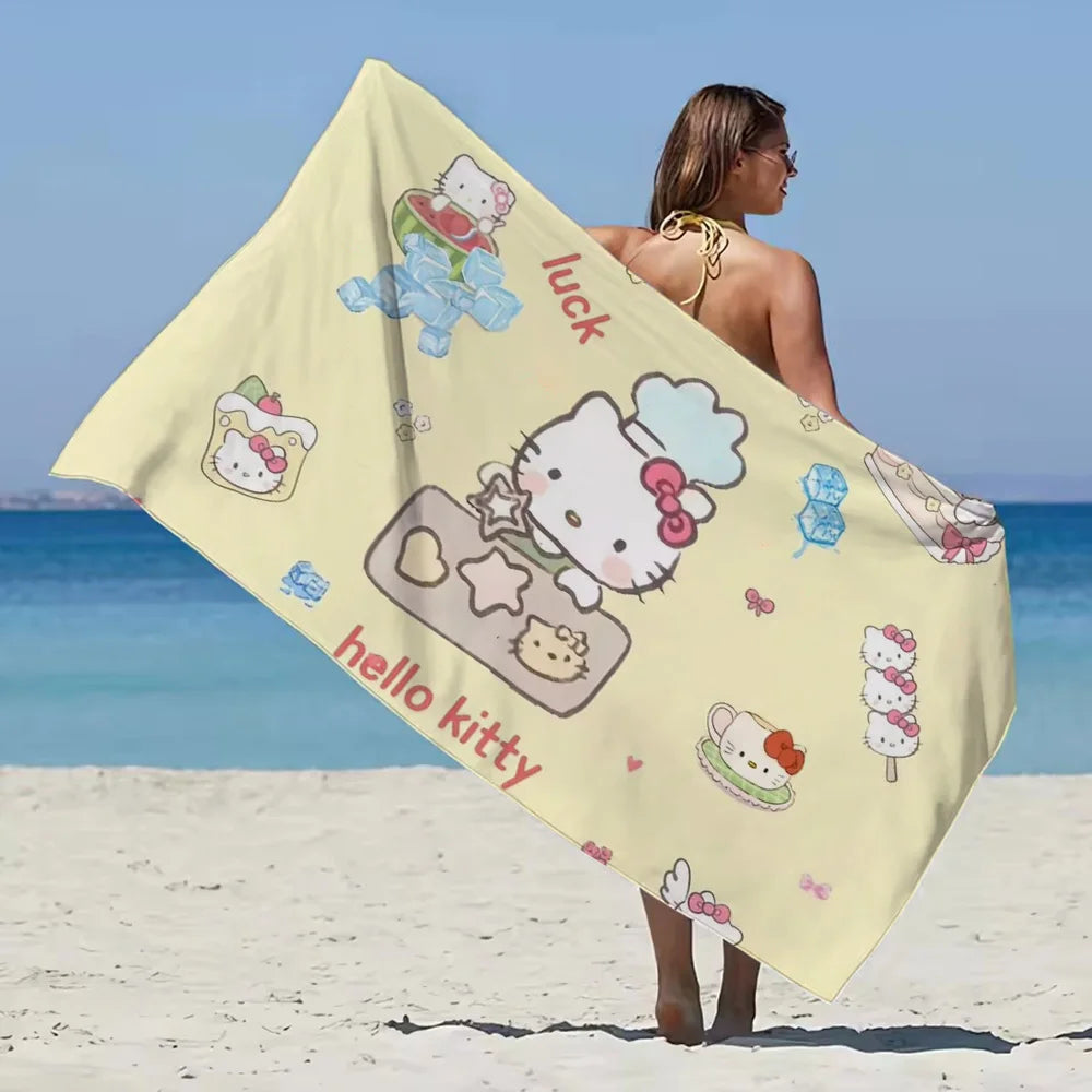 Serviette De Bain Hello Kitty