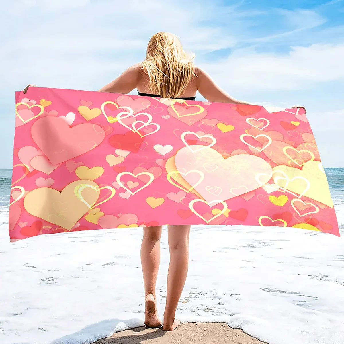 Serviette De Bain Cœur