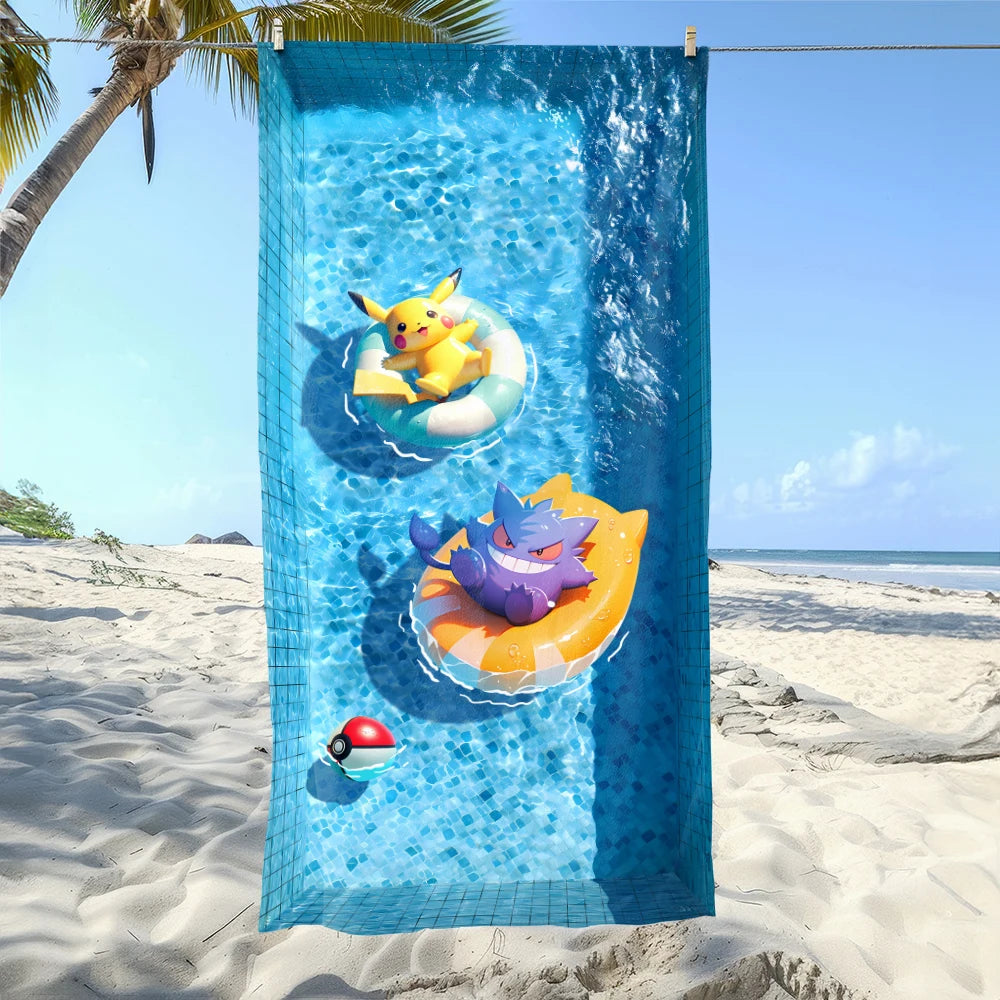 Serviette De Bain Adulte Pikachu