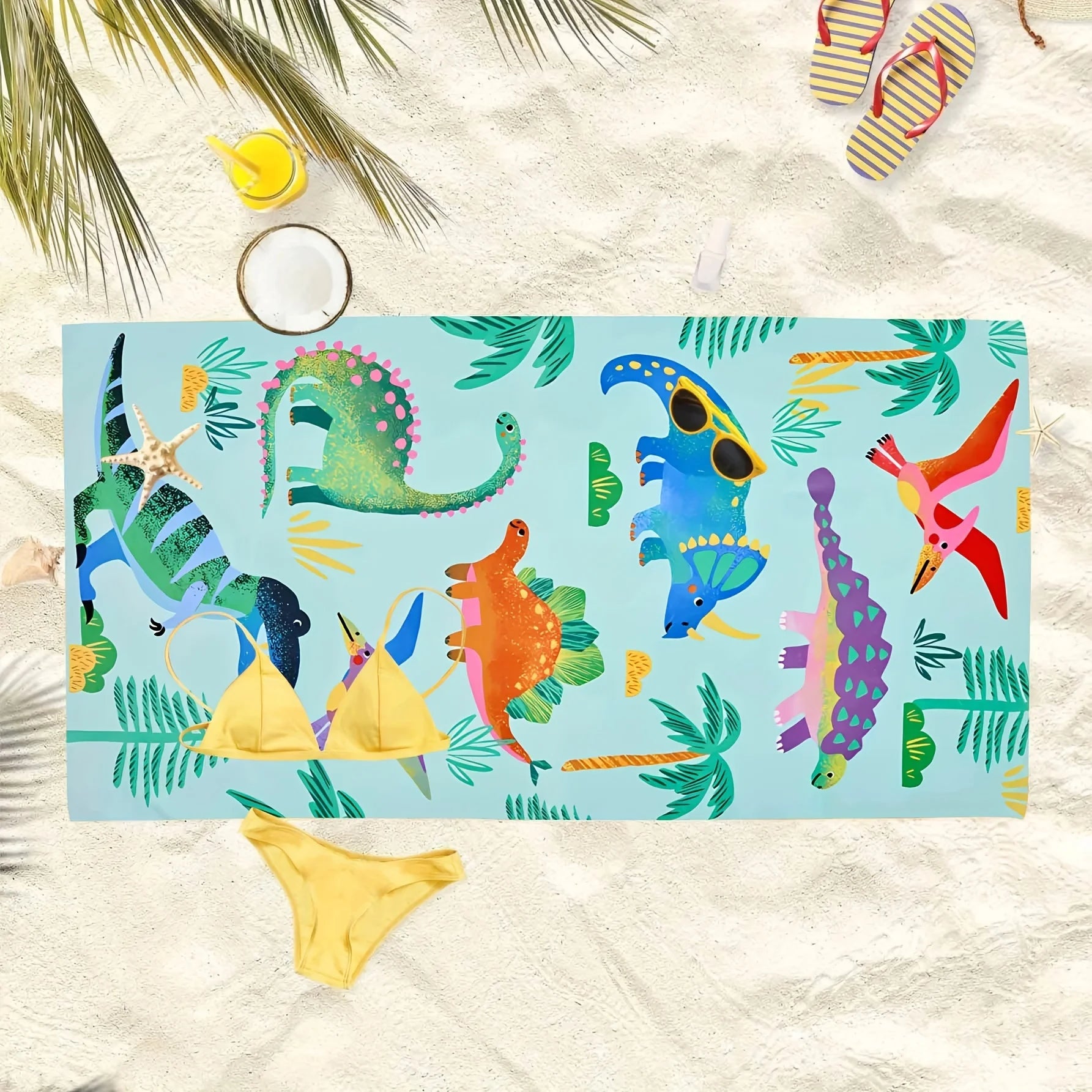 Serviette De Bain Dinosaure