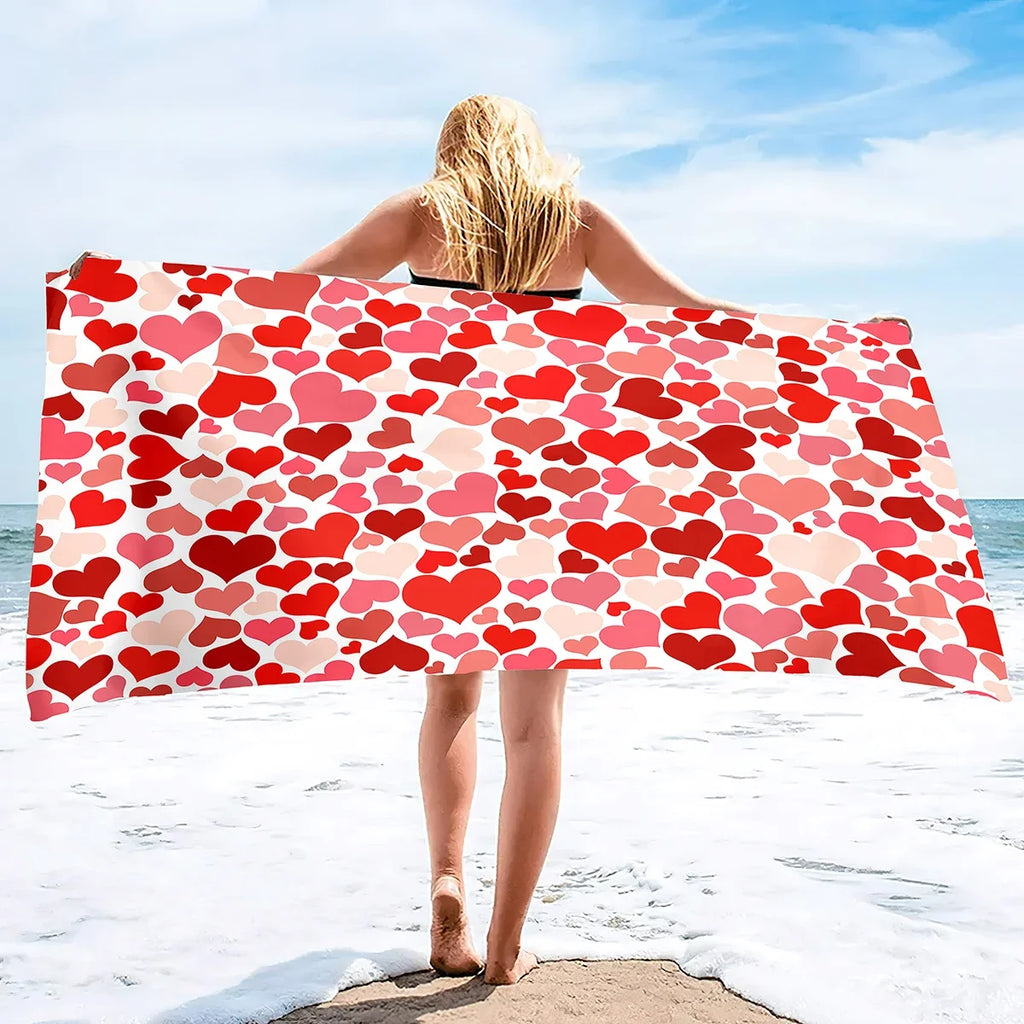 Serviette De Bain Cœur
