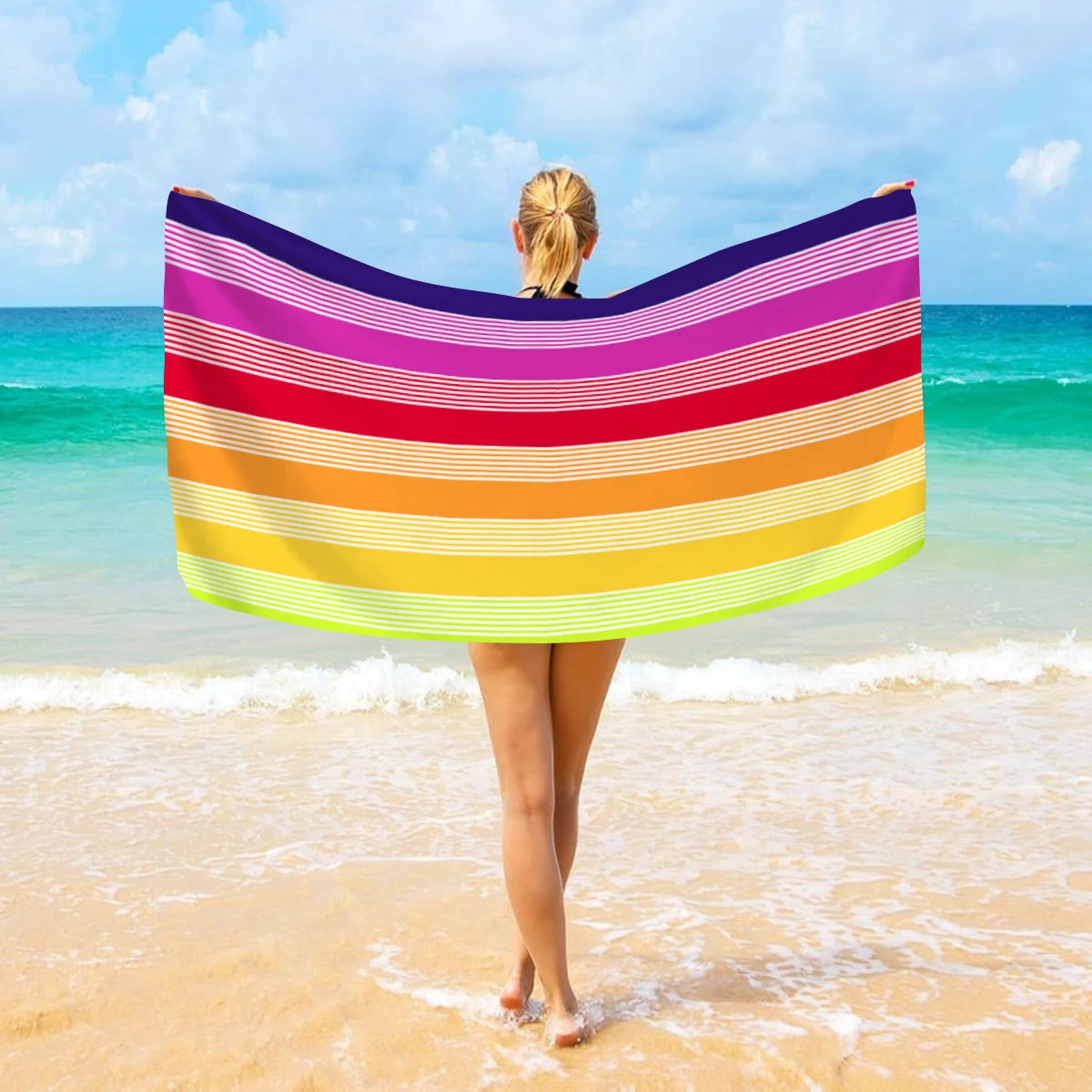 Serviette De Bain Arc En Ciel