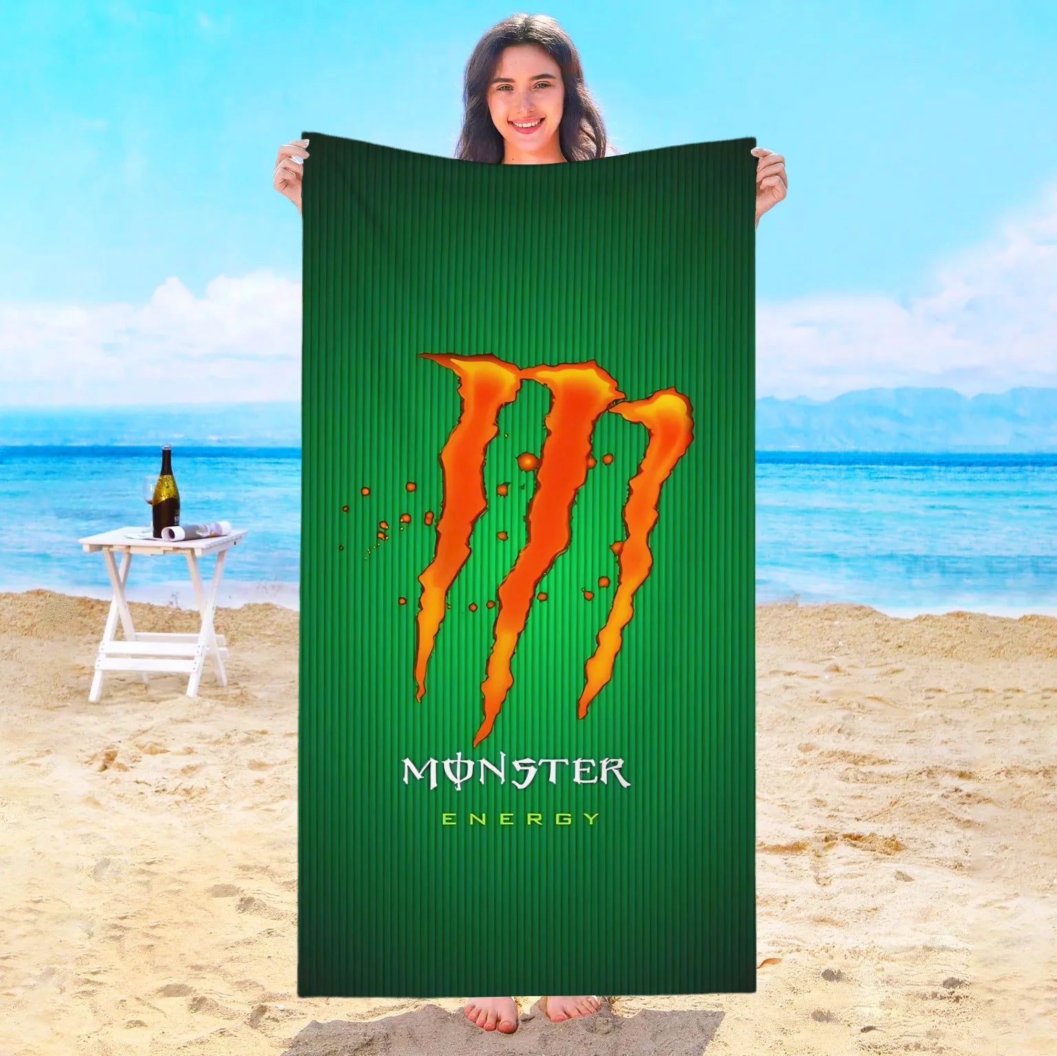 Serviette De Bain Monstre Énergie