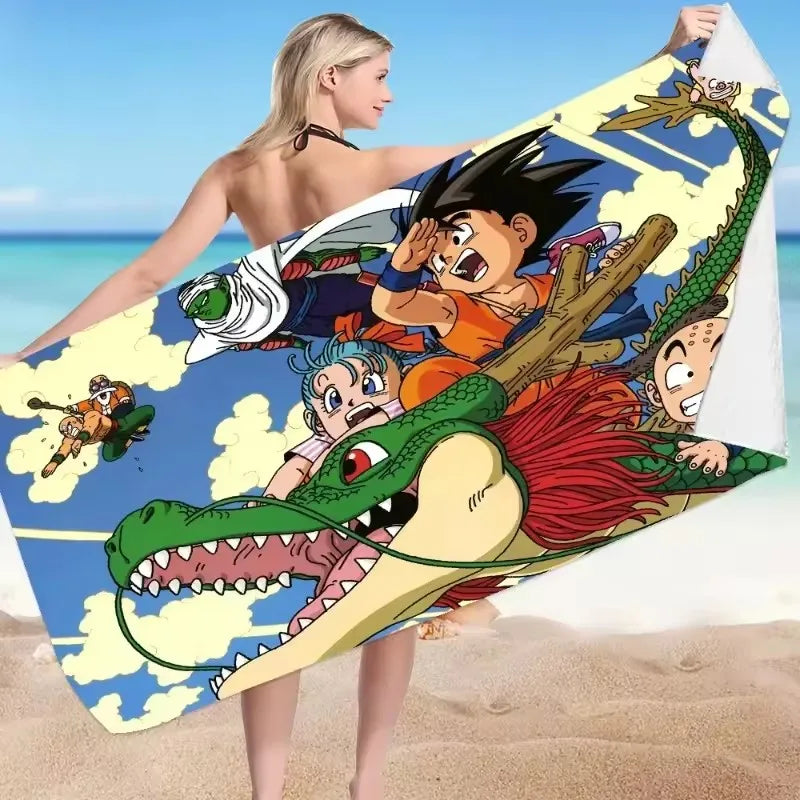 Serviette de bain dragon ball super