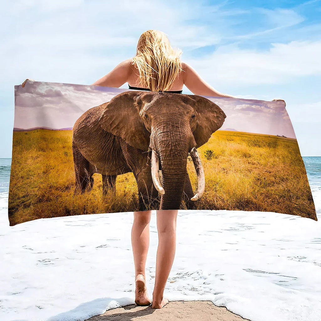 Serviette De Bain Éléphant