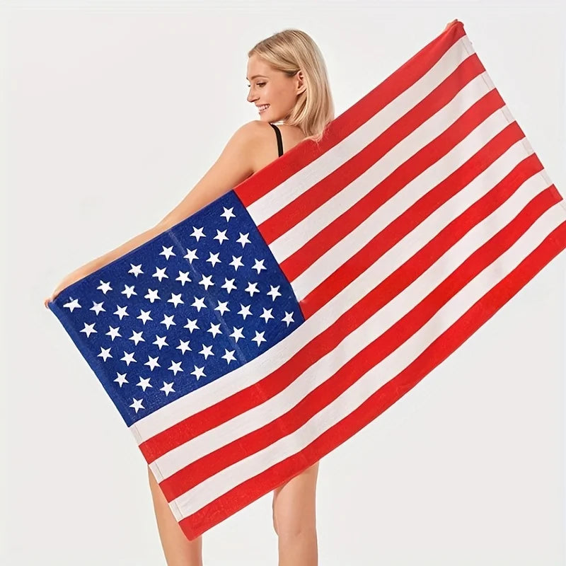 Serviette De Bain Drapeau Americain