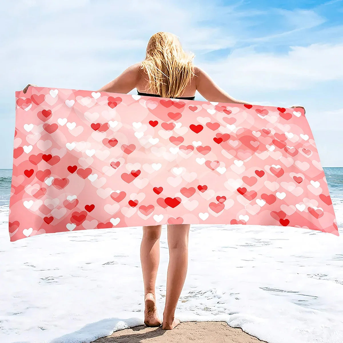 Serviette De Bain Cœur