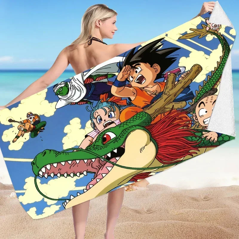Serviette de bain dragon ball super