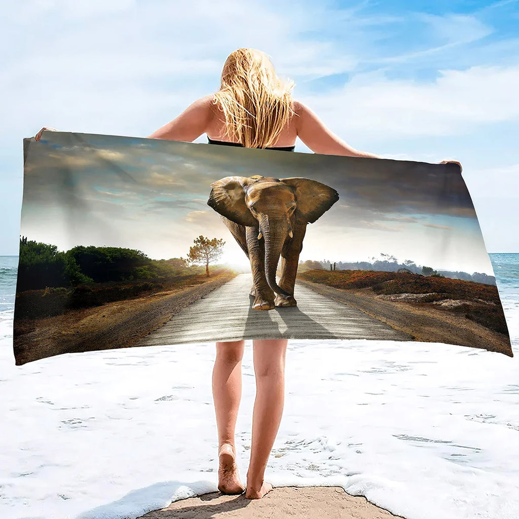 Serviette De Bain Éléphant