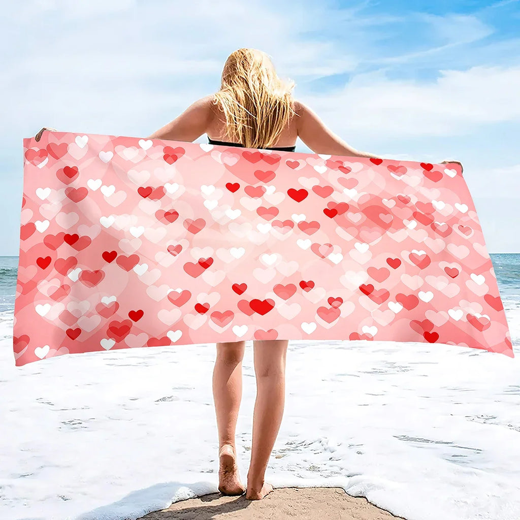 Serviette De Bain Cœur