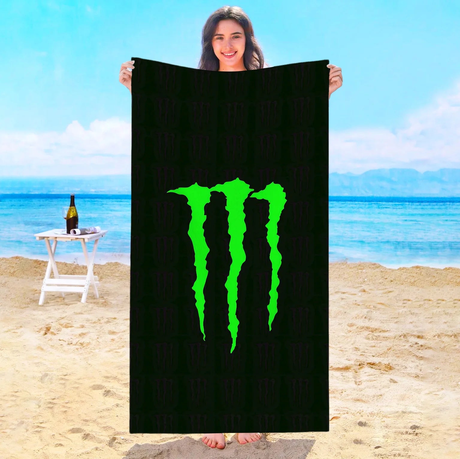 Serviette De Bain Monstre Énergie