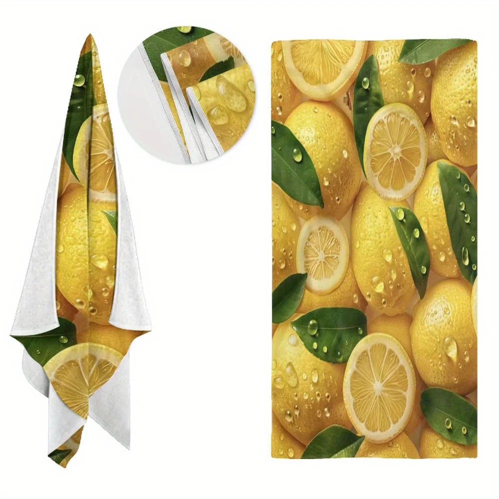 Serviette De Bain Jaune Citron