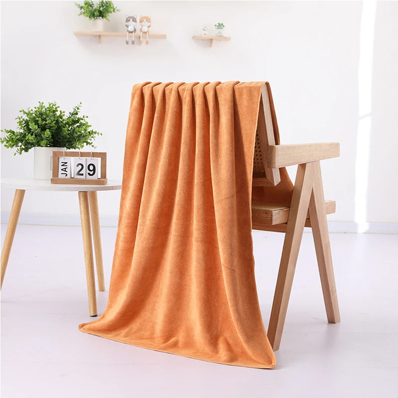 Serviette De Bain Couleur Orange