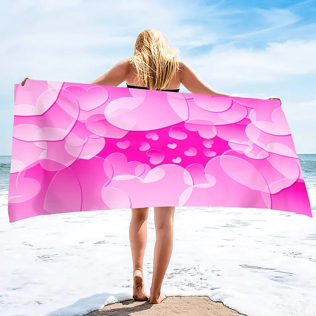 Serviette De Bain Cœur