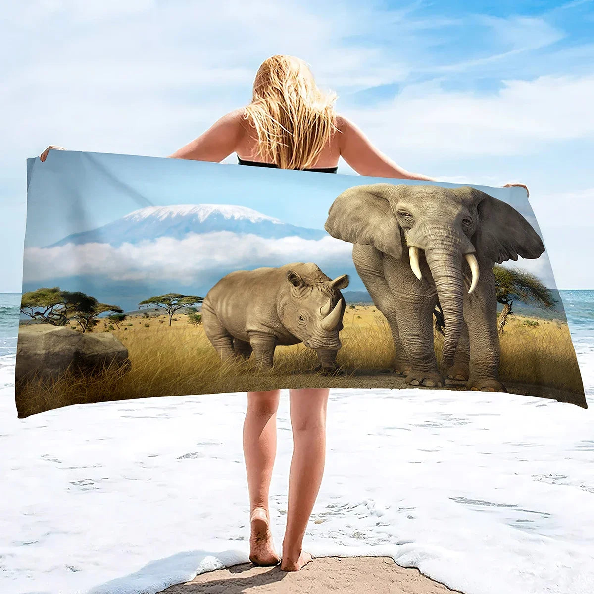 Serviette De Bain Éléphant