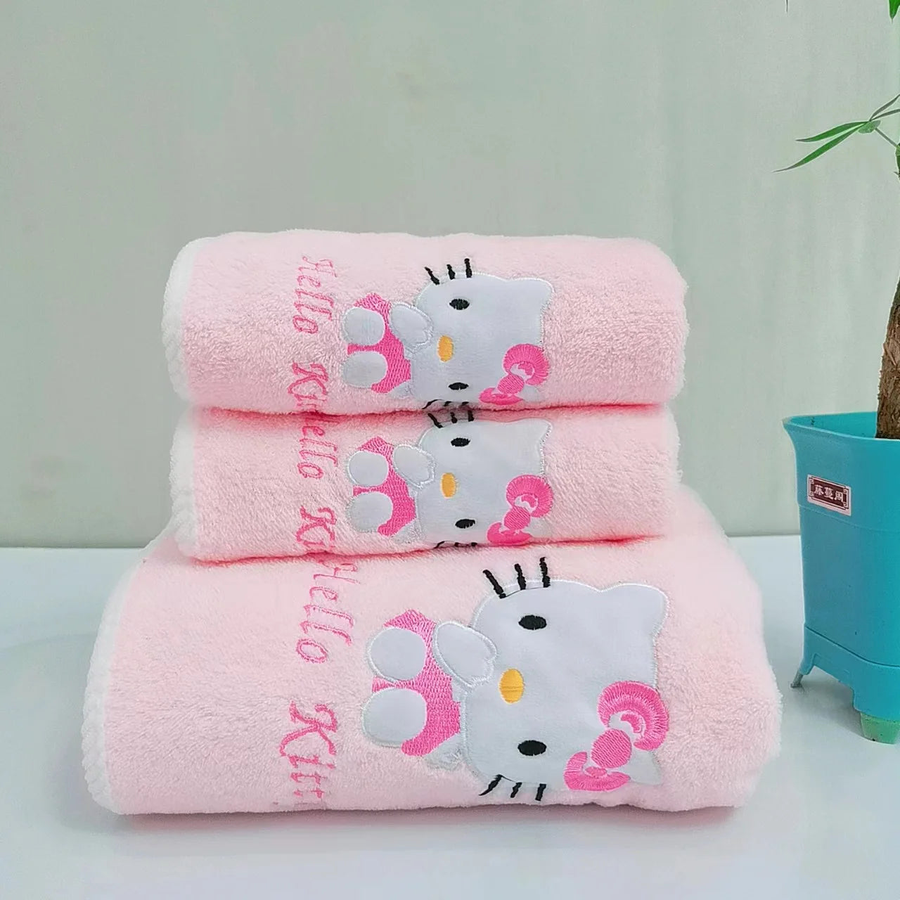 Serviette de bain hello kitty pas cher