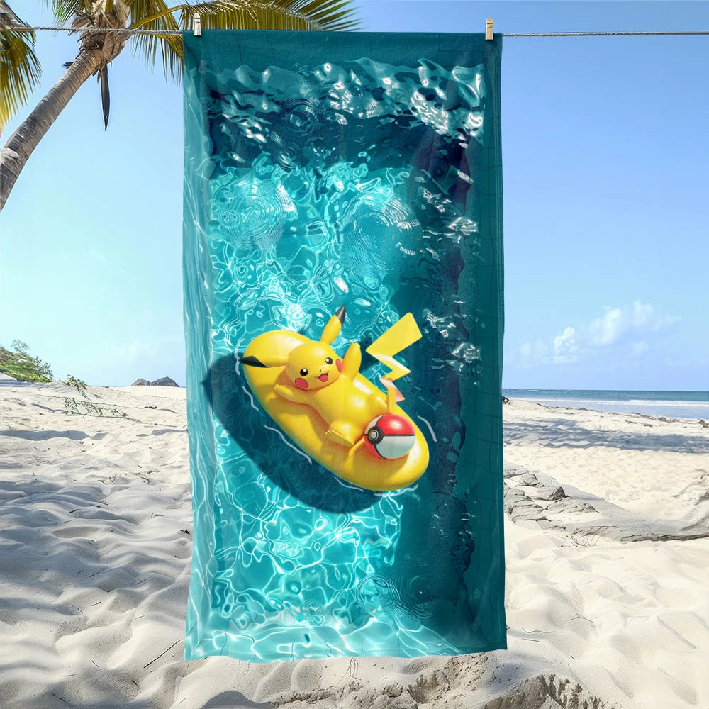 Serviette De Bain Adulte Pikachu