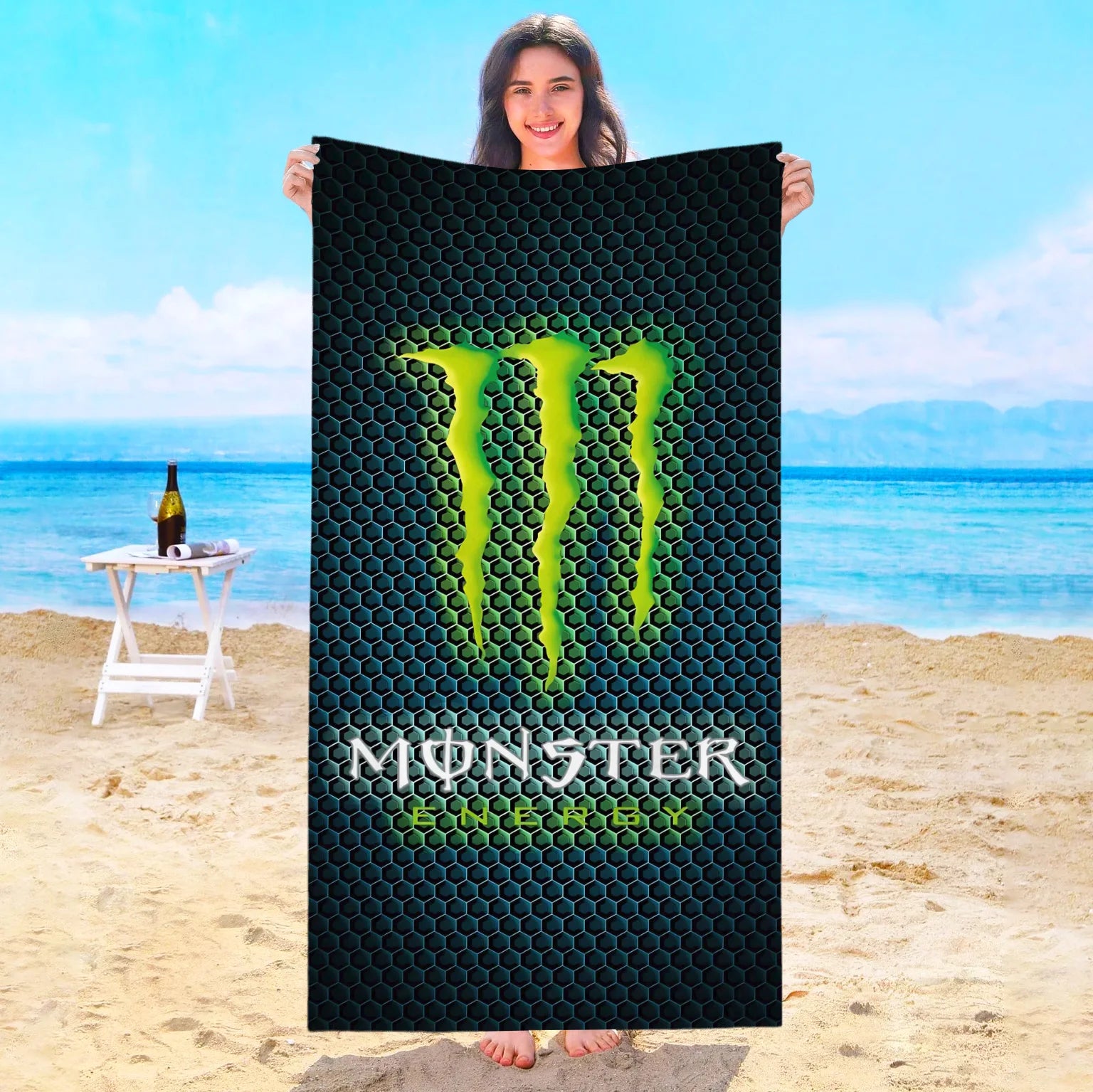 Serviette De Bain Monstre Énergie