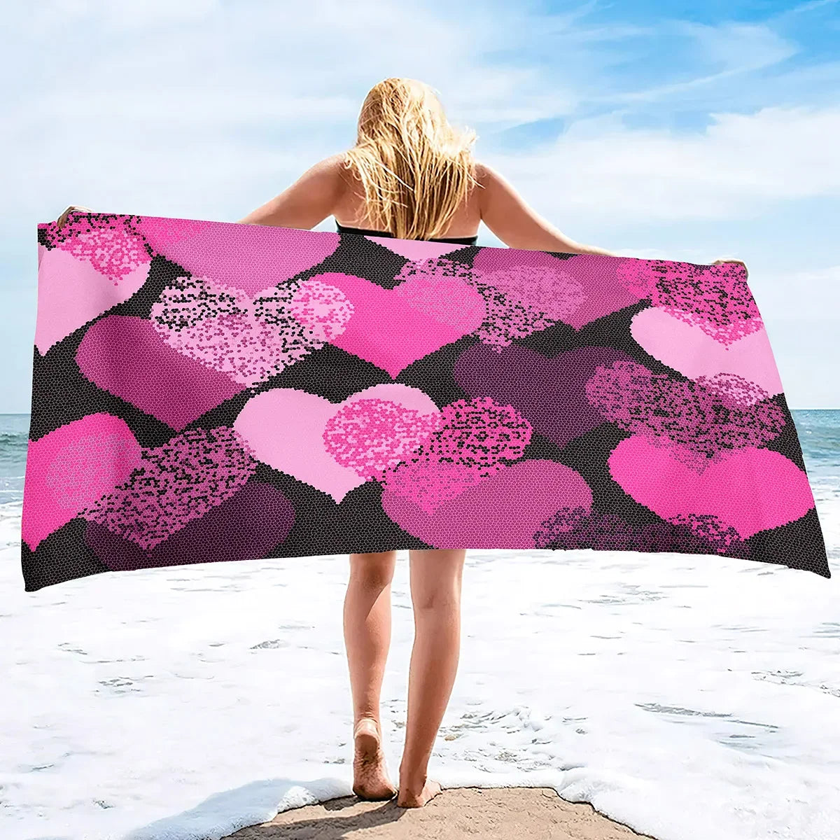 Serviette De Bain Cœur