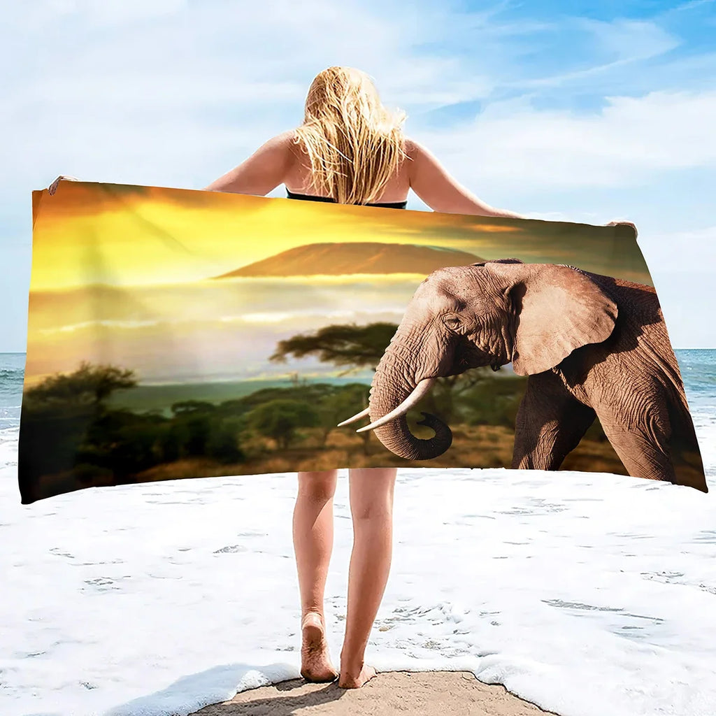 Serviette De Bain Éléphant