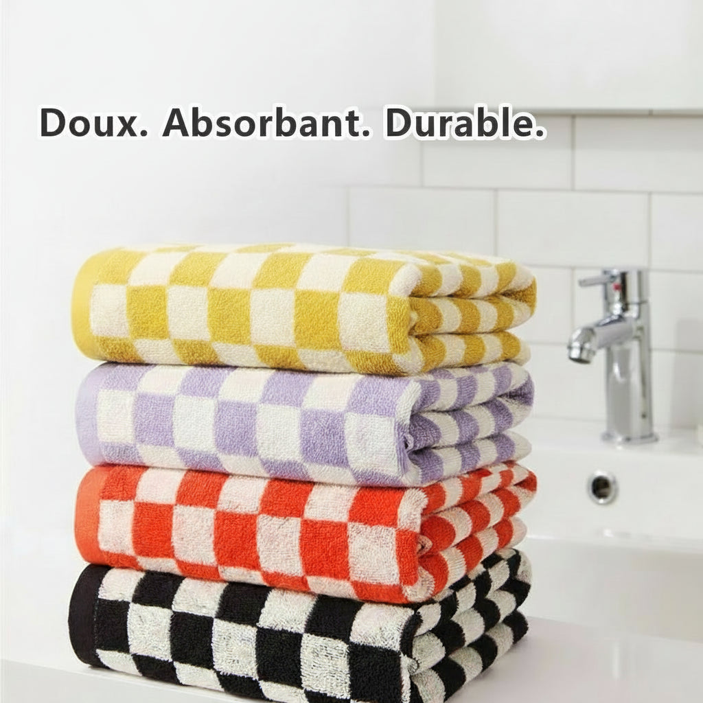 Serviette De Bain Carreaux