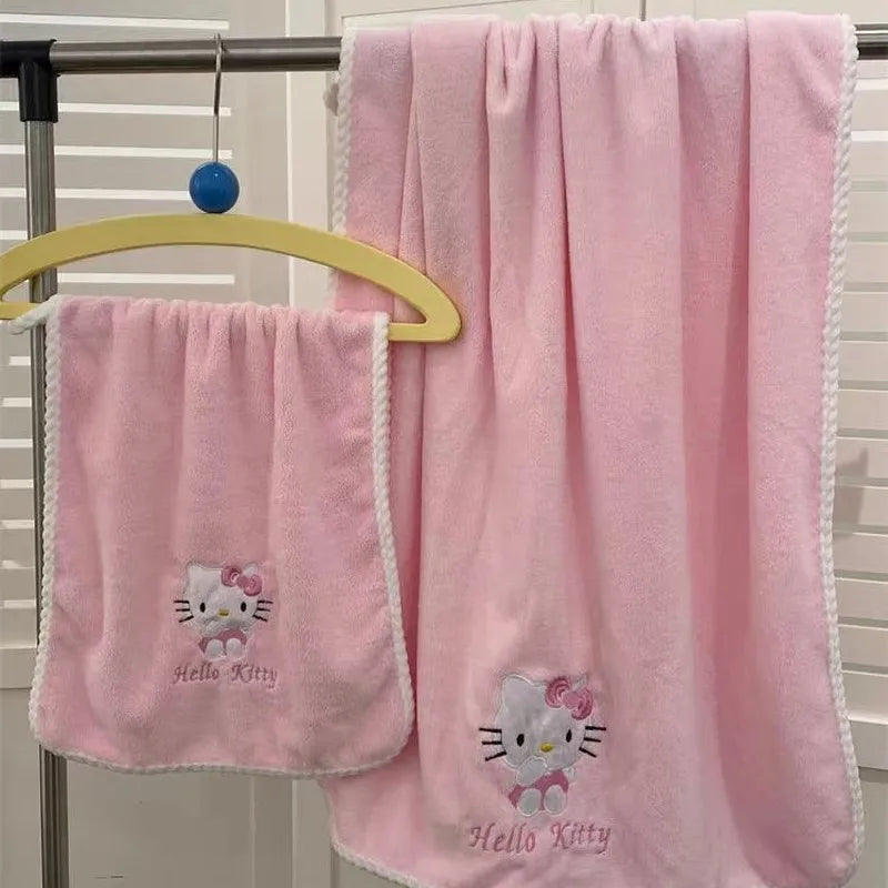 Serviette de bain hello kitty pas cher