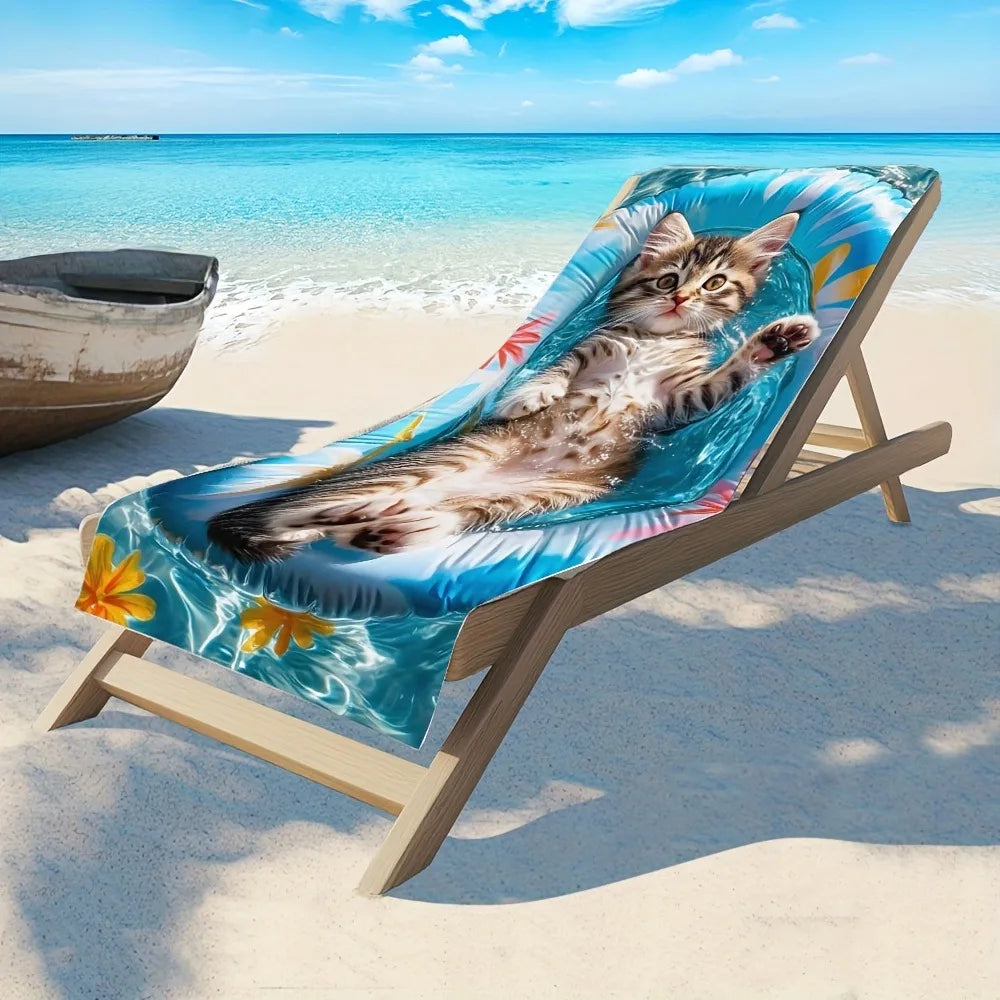 Serviette De Bain Avec Chat