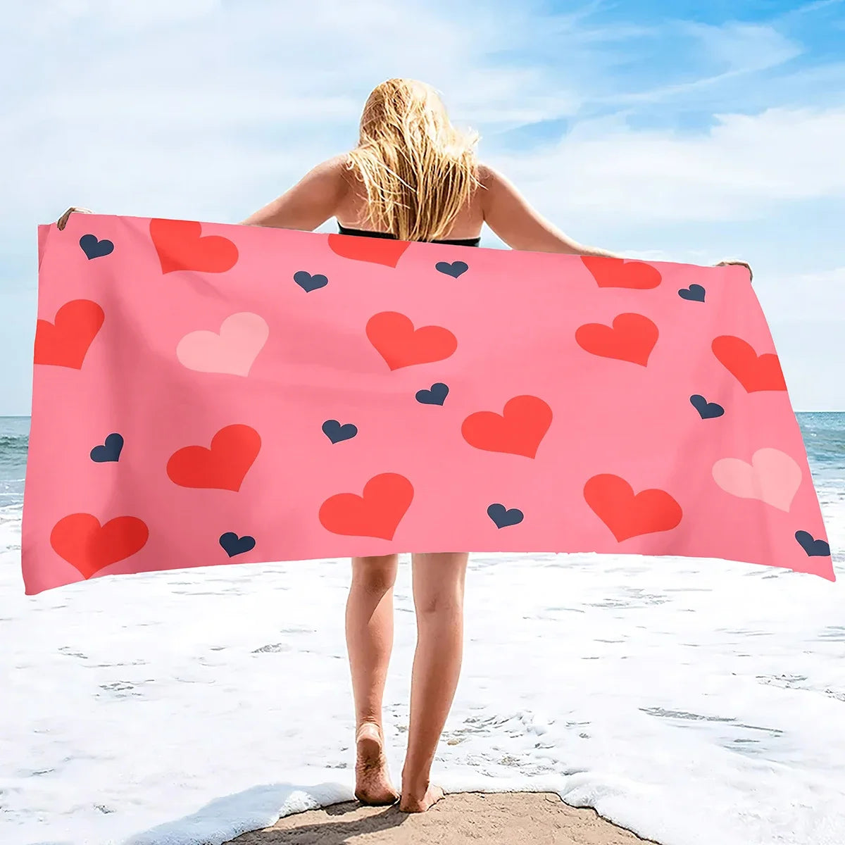 Serviette De Bain Cœur