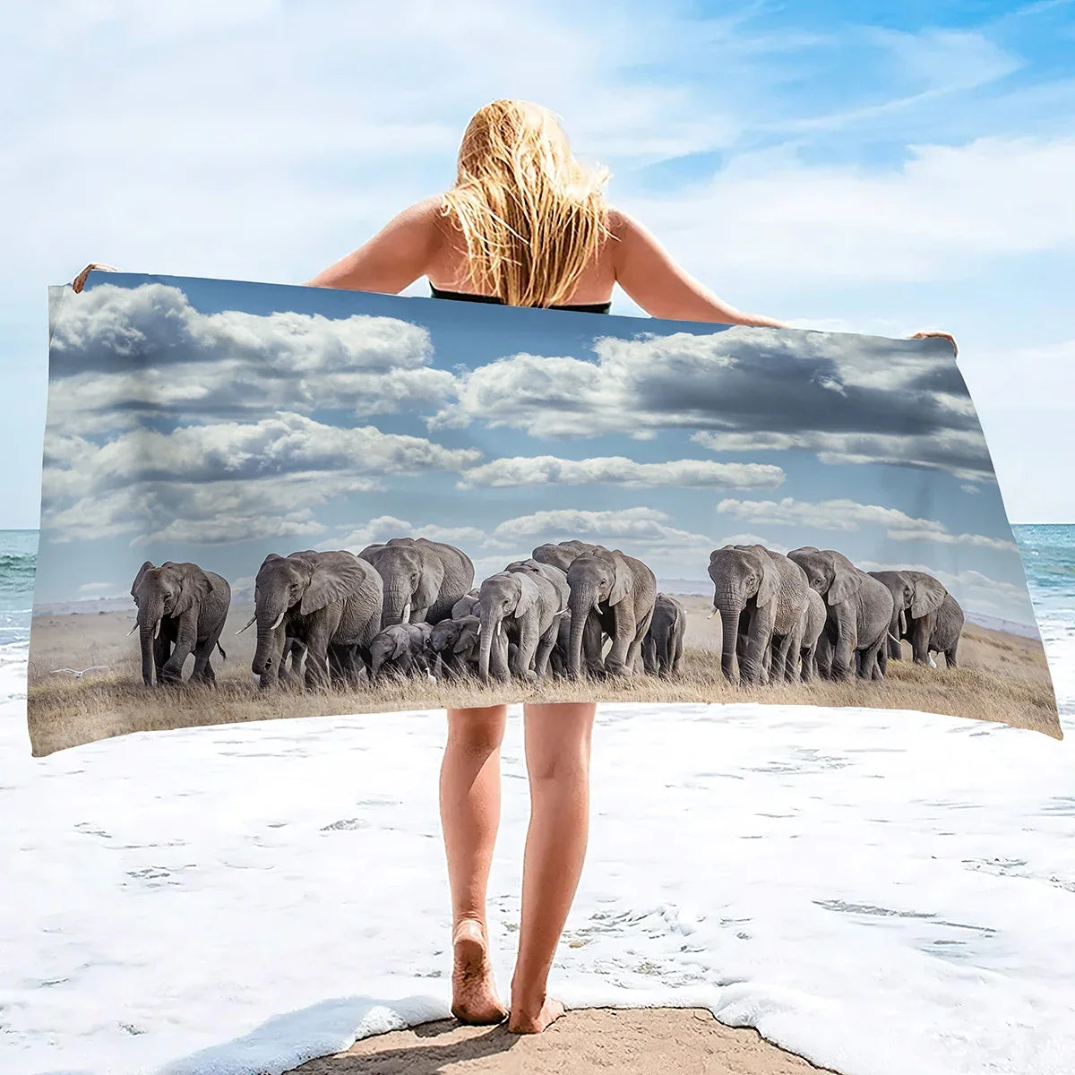 Serviette De Bain Éléphant