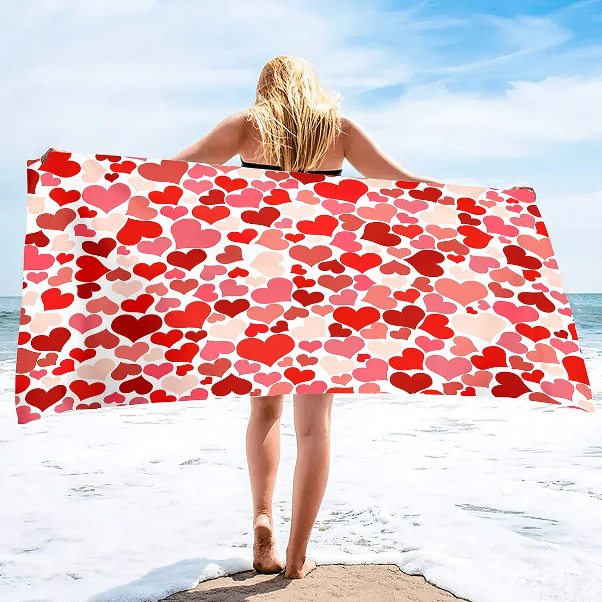 Serviette De Bain Cœur