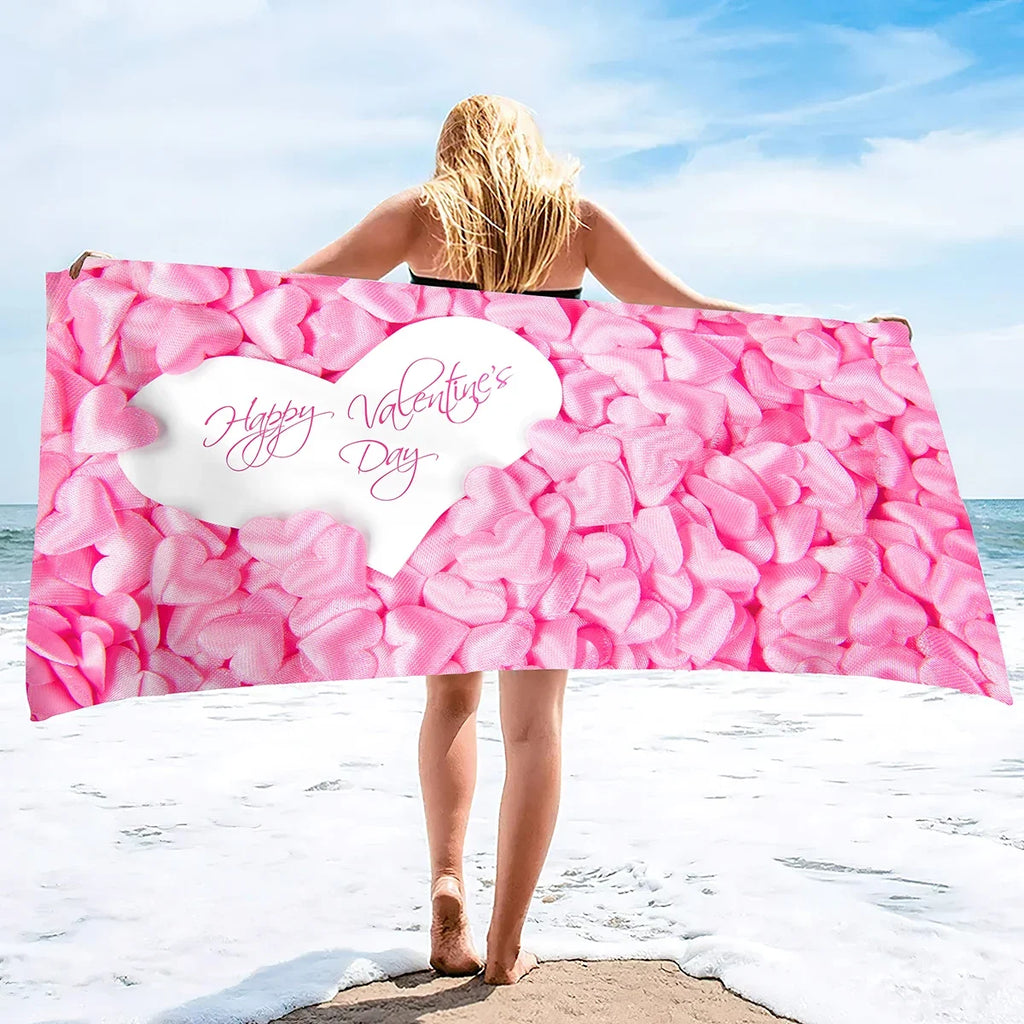 Serviette De Bain Cœur