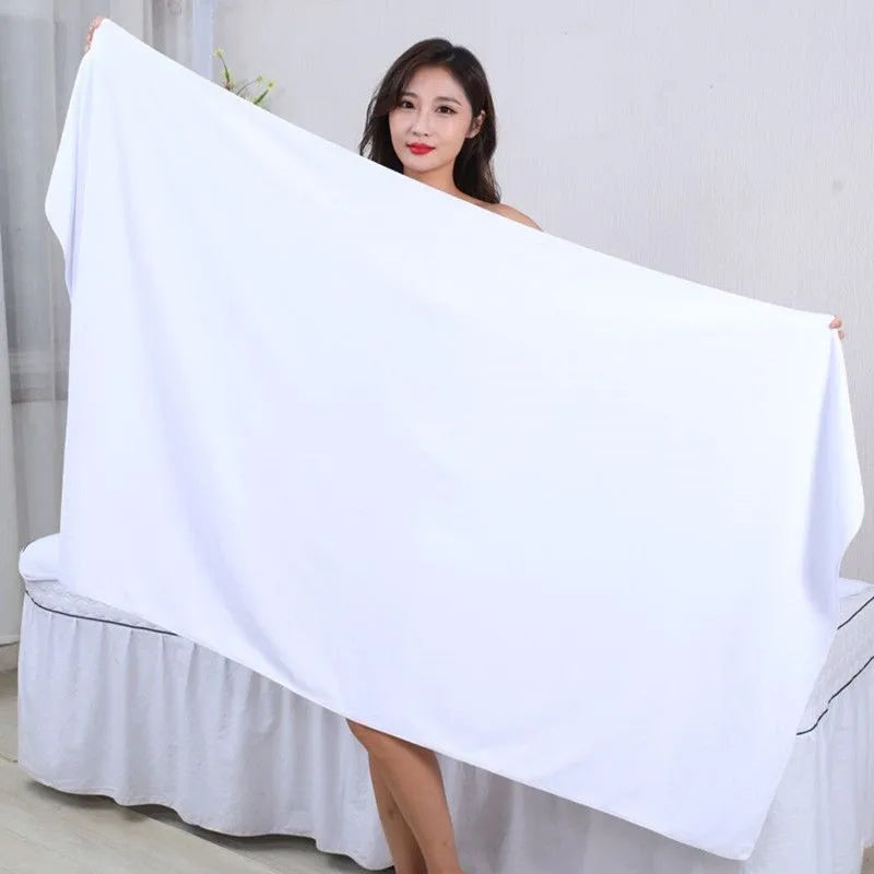 Serviette de bain coton blanc
