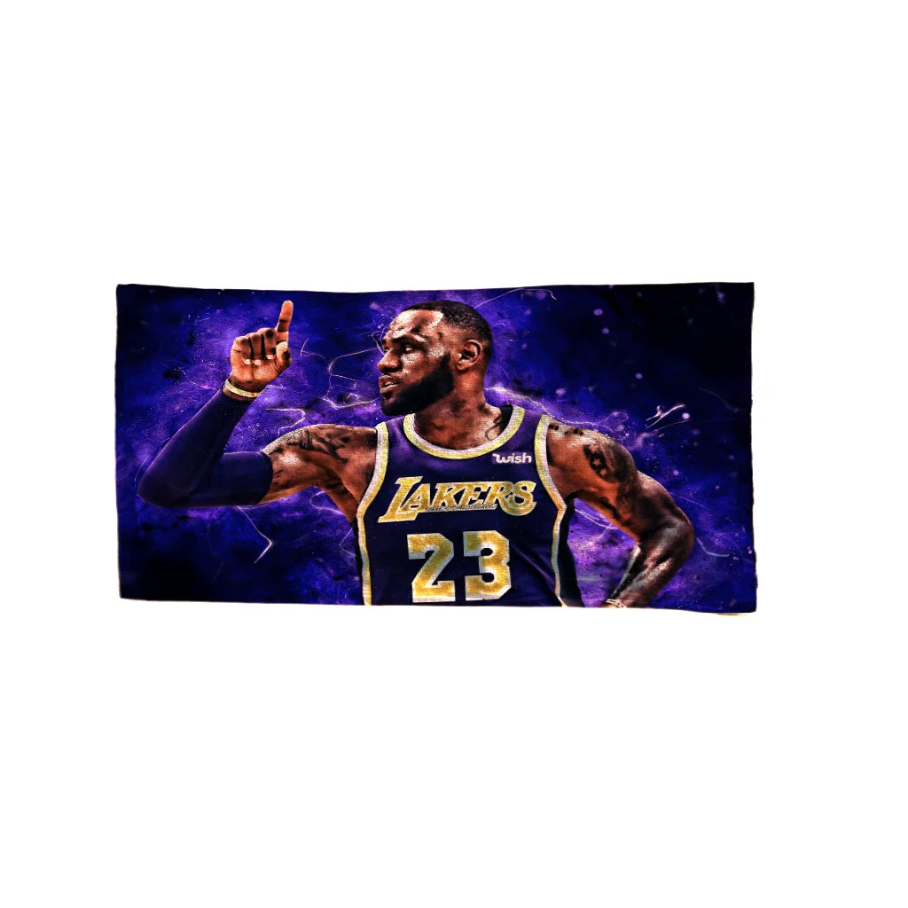 Serviette De Bain Avec Joueur De Basket