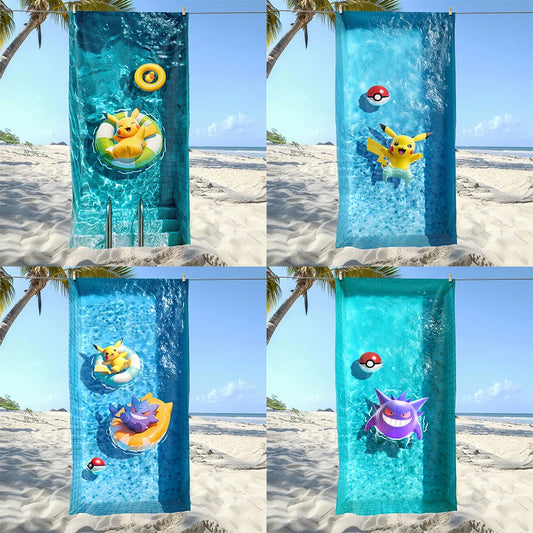 Serviette De Bain Adulte Pikachu