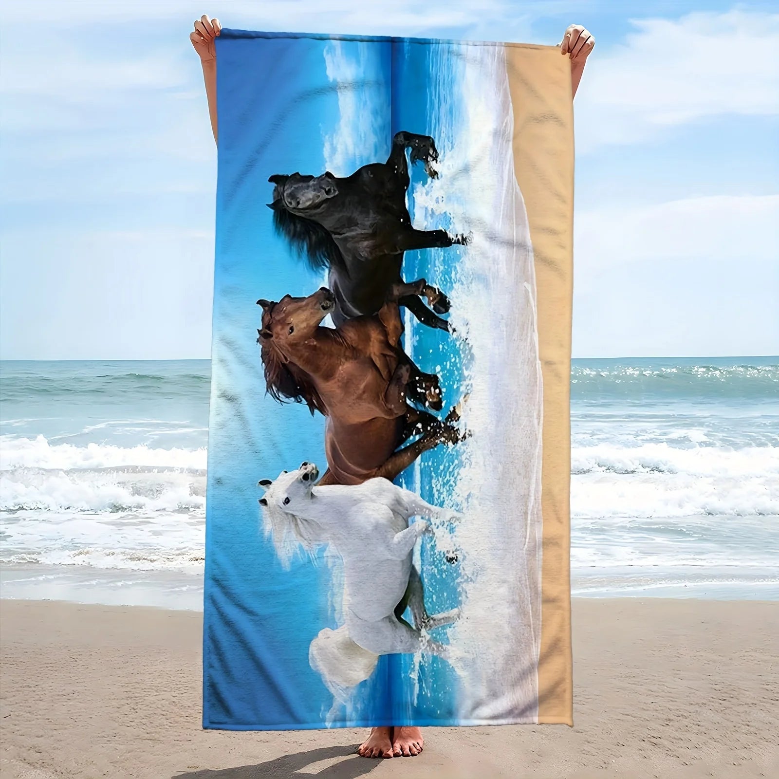 Serviette De Bain Avec Cheval