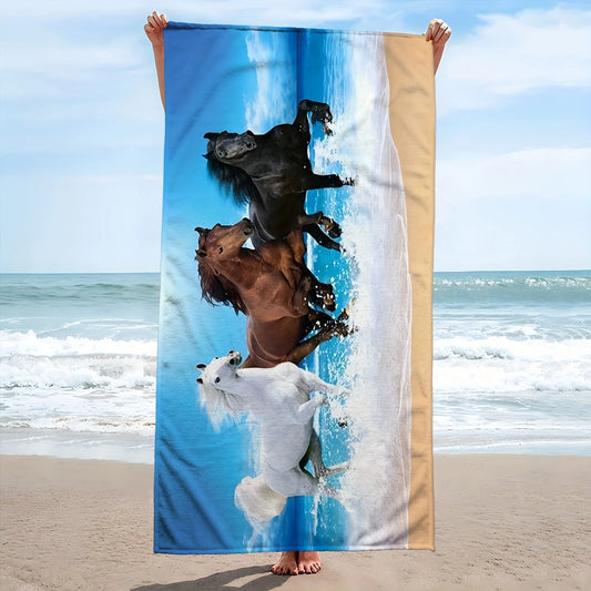 Serviette De Bain Avec Cheval