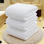 Serviette De Bain Blanche - Vignette | plumedebain